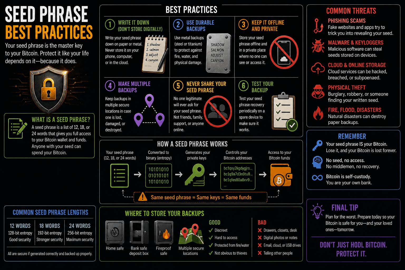 Seed Phrase Best Practices: How to Protect Your Bitcoin