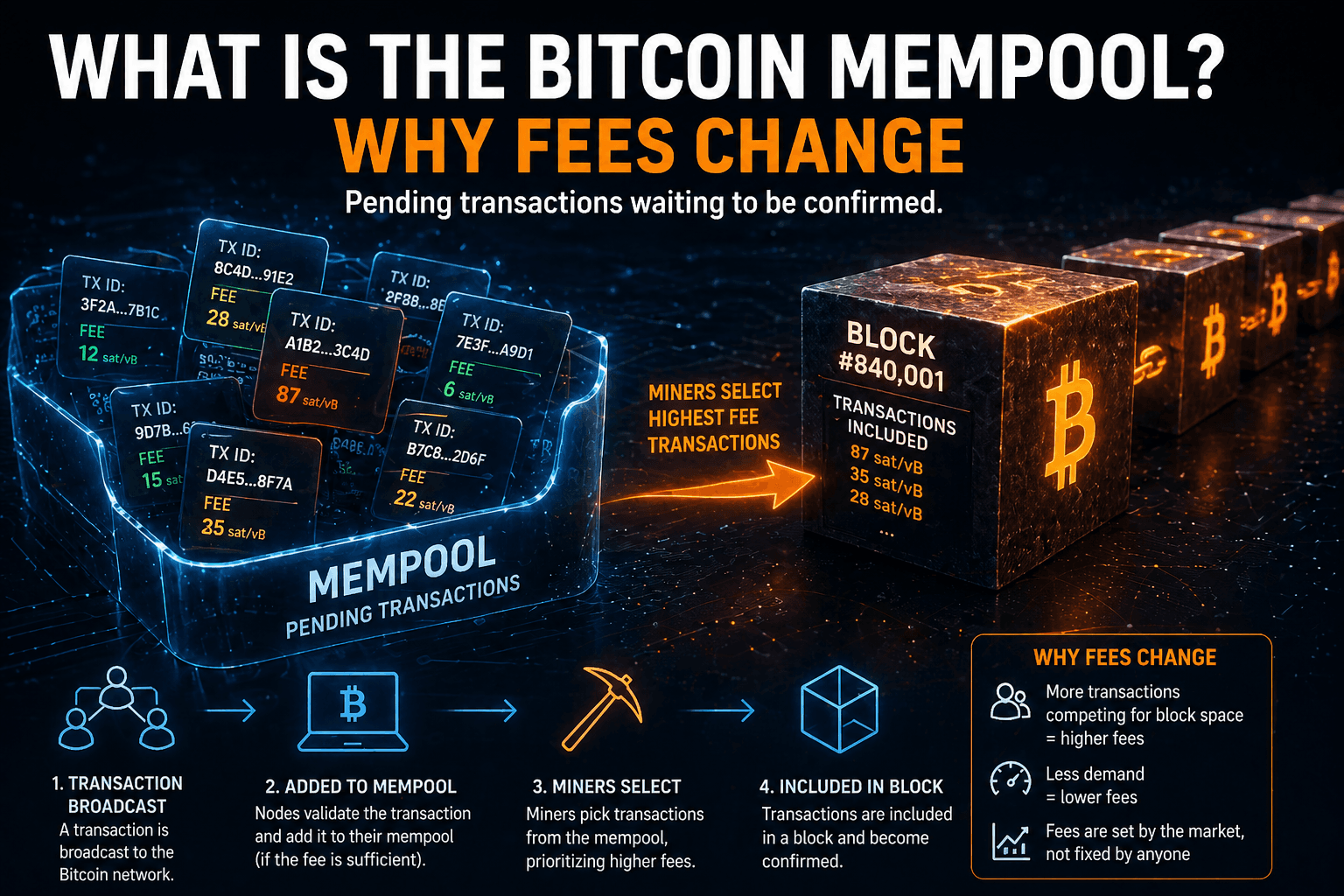 What Is the Bitcoin Mempool? Why Fees Change